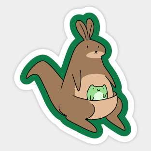 Frog and Kangaroo Sticker